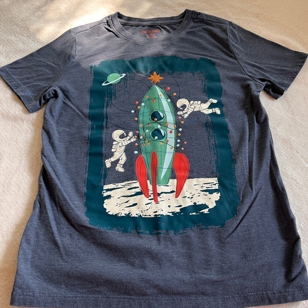 Cat & Jack boys tee shirt blue size M - Picture 1 of 2